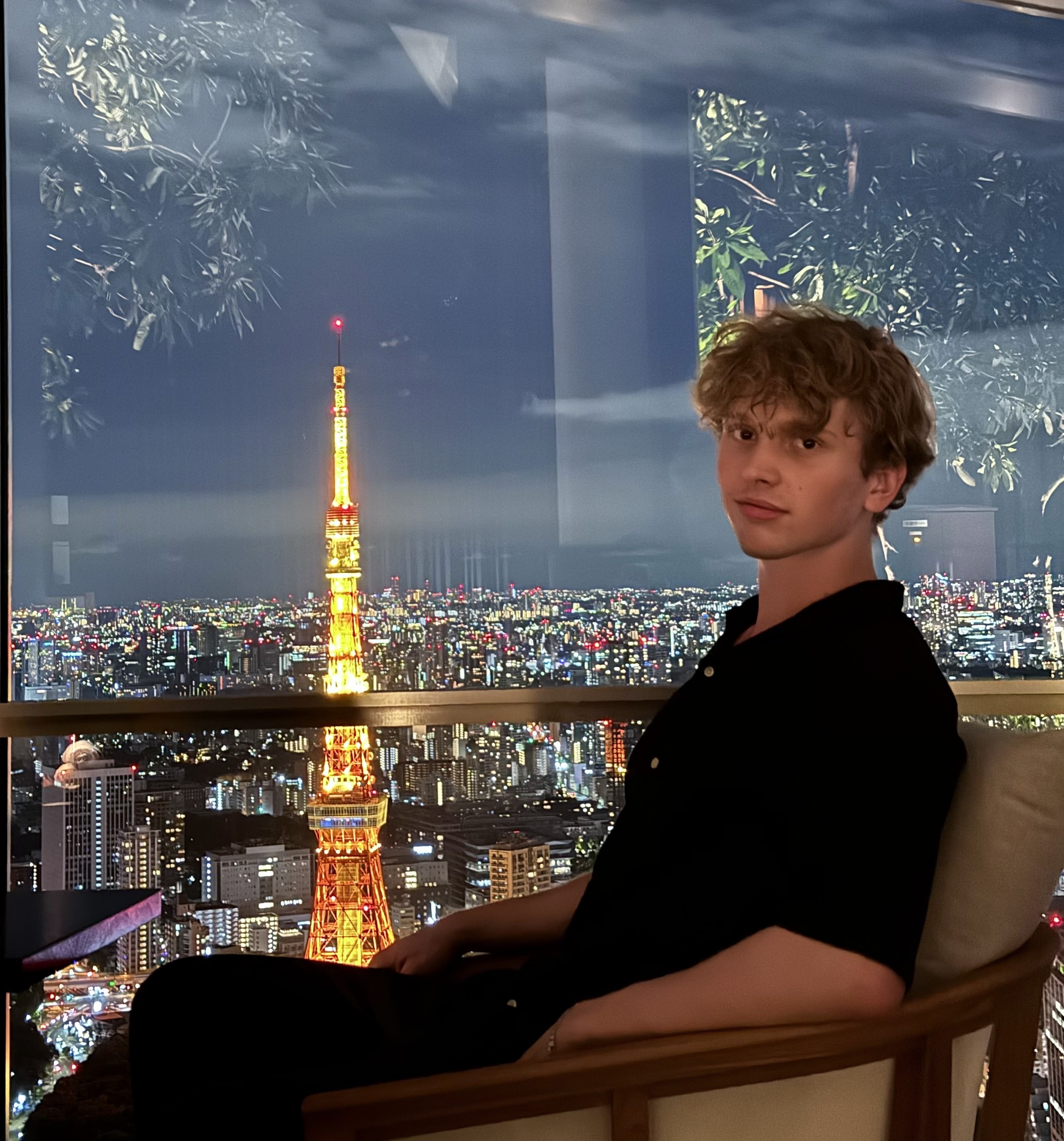 Adam Östberg with Tokyo in the background